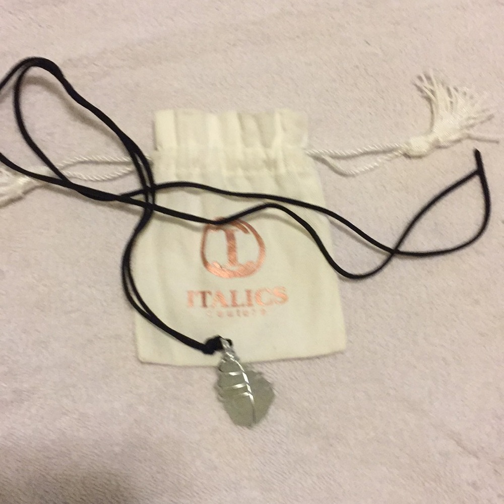 Italics Couture Crystal Necklace with Original Bag
